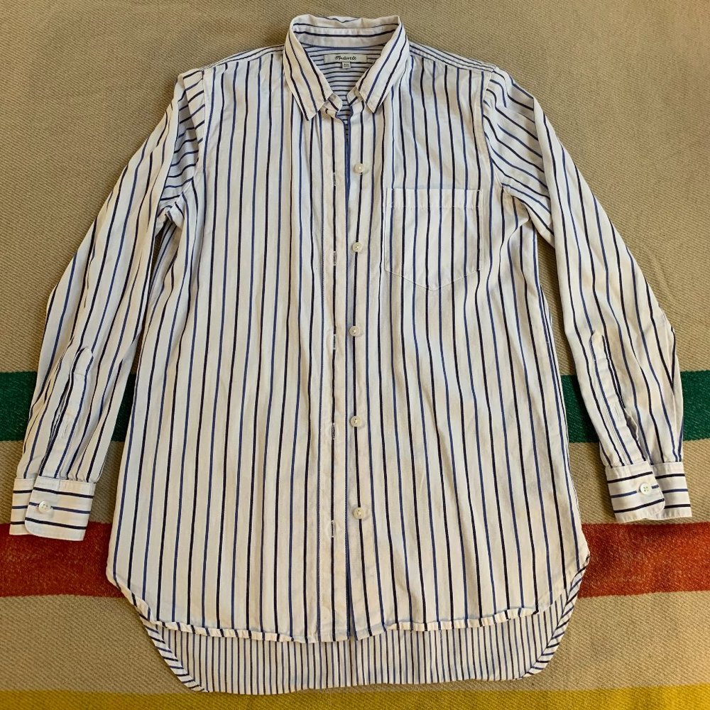 Madewell Striped Button Up Blouse